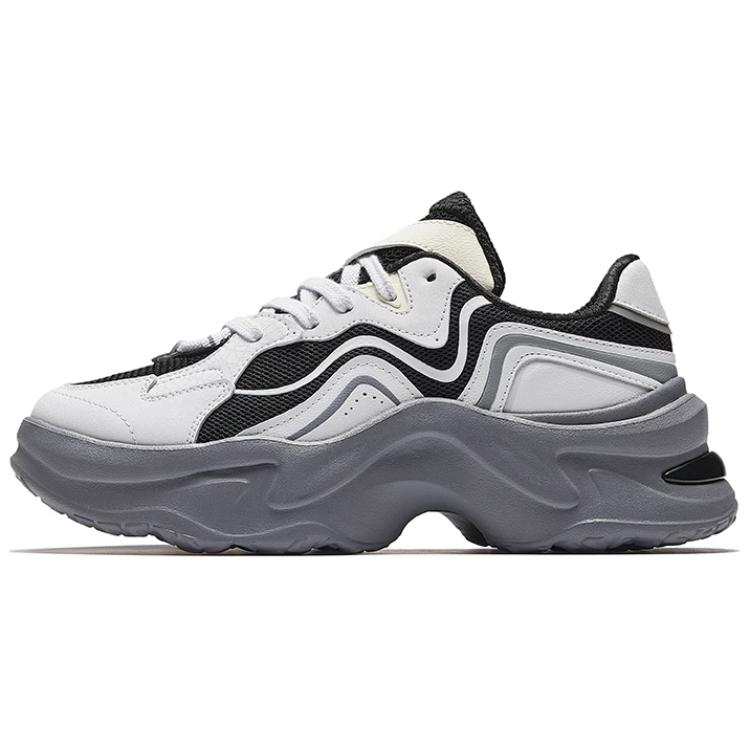 Anta Abrasion Resistant, Lightweight Coverage Low top Casual Shoes Women's Gray Black