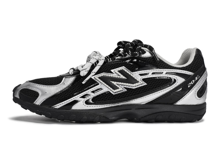 New Balance New Balance 204L 811 Manufacturing, Black Silver Speed Low top Casual Shoes Unisex Black Gray Silver