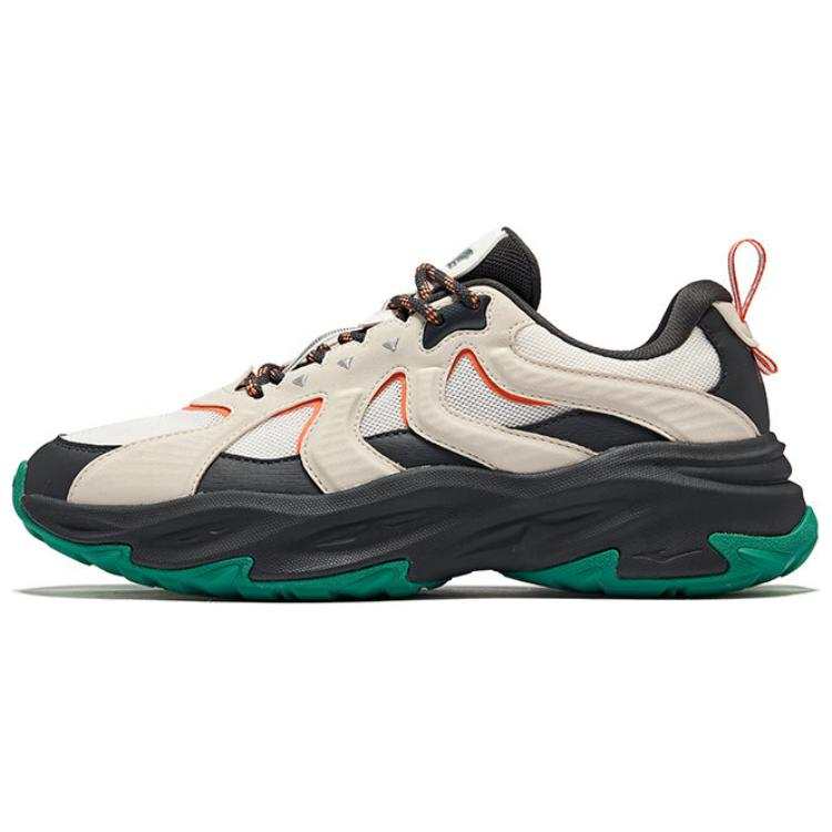 Erke Slip Resistant Abrasion Resistant Low top Casual Shoes Men's Beige Black Green