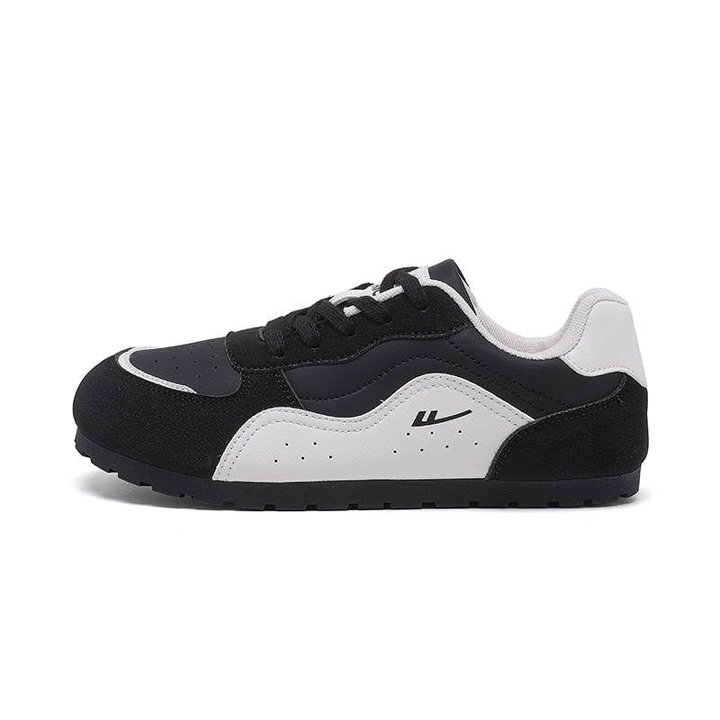 WARRIOR Synthetic Leather Casual Shoes Women's Black White