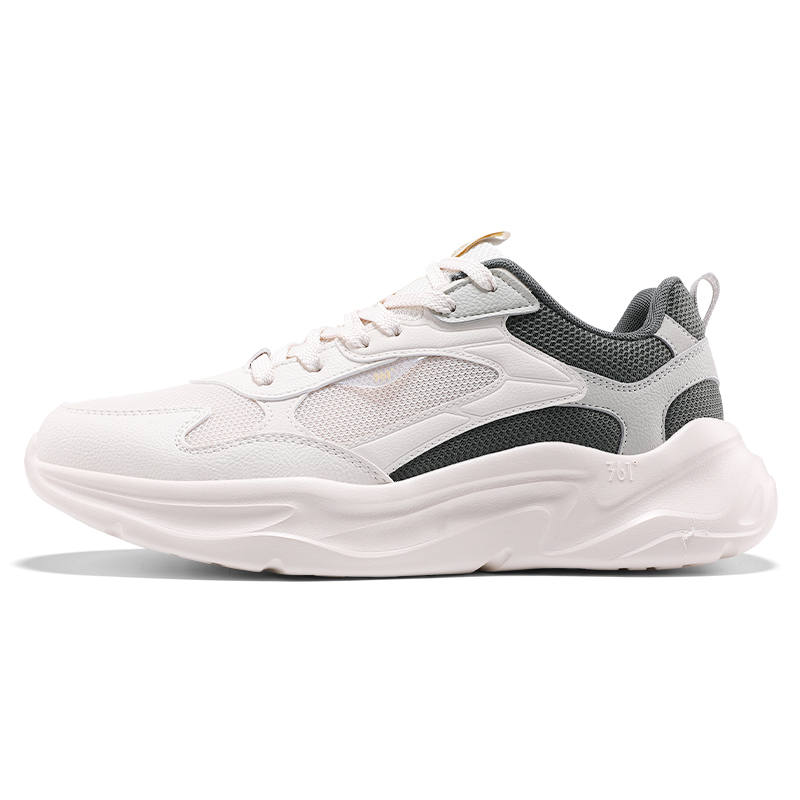 361° Slip Resistant Abrasion Resistant Low top Casual Shoes Men's White Cyan