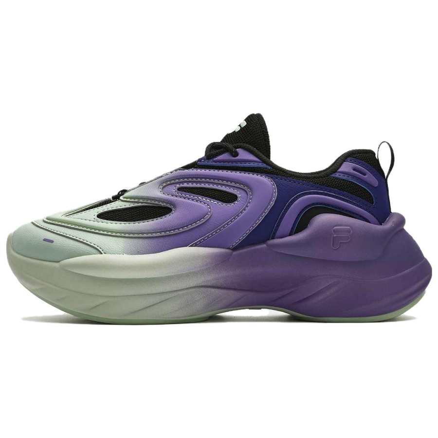 FILA FUSION Fashion Daddy Shoes 'Green Purple Black' Women's