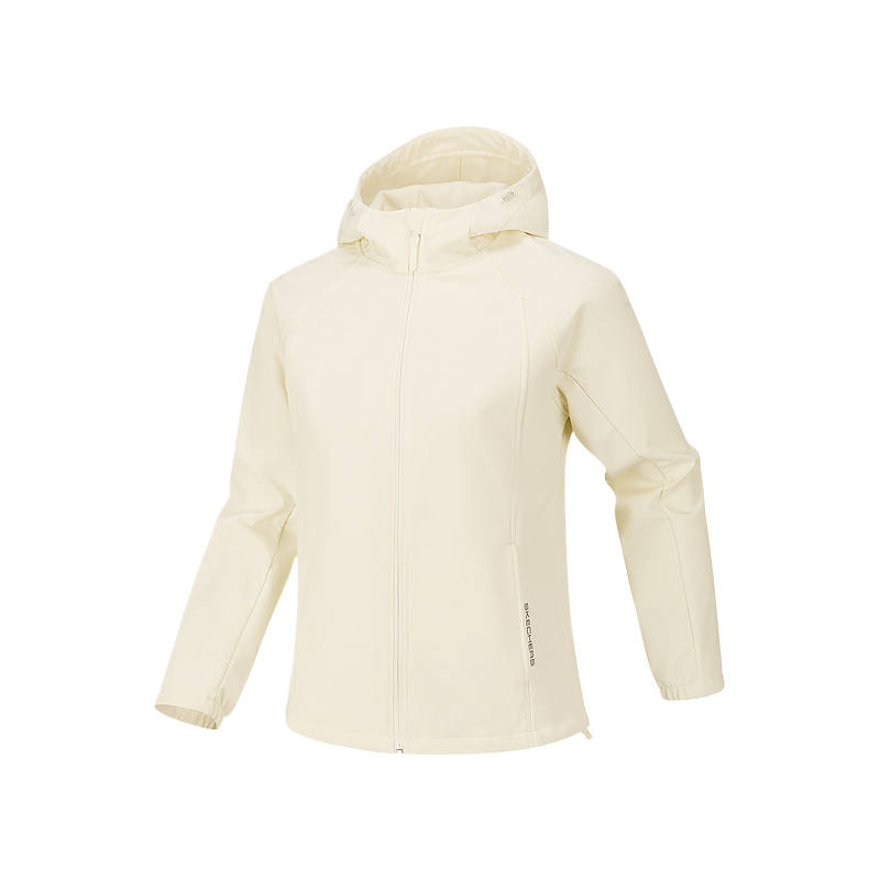 Skechers Jackets Women's Marshmallow White/0074 Hooded Moderate Other