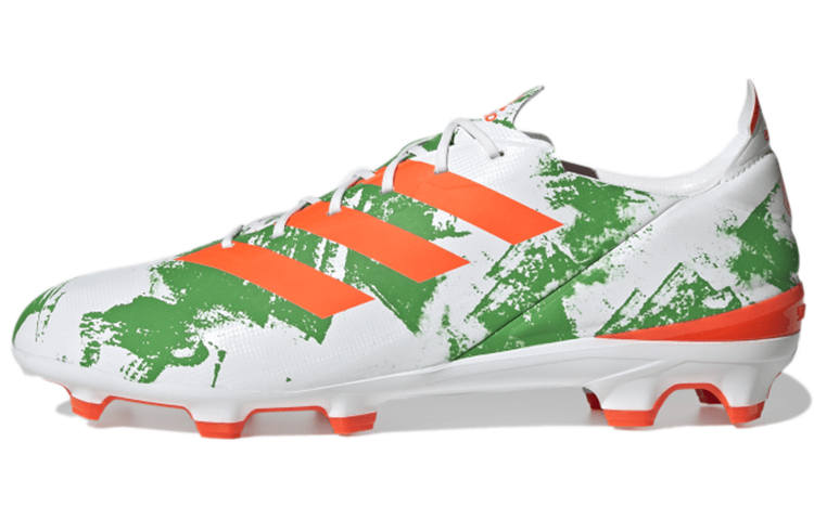 Adidas Adidas Gamemode Terreno Firme Slip Resistant Slip Resistant Soccer Shoes Unisex White Green Orange