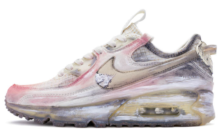Nike Nike Air Max 90 Fabric Slip Resistant Abrasion Resistant Slip Resistant Abrasion Resistant Low top Casual Shoes Women's