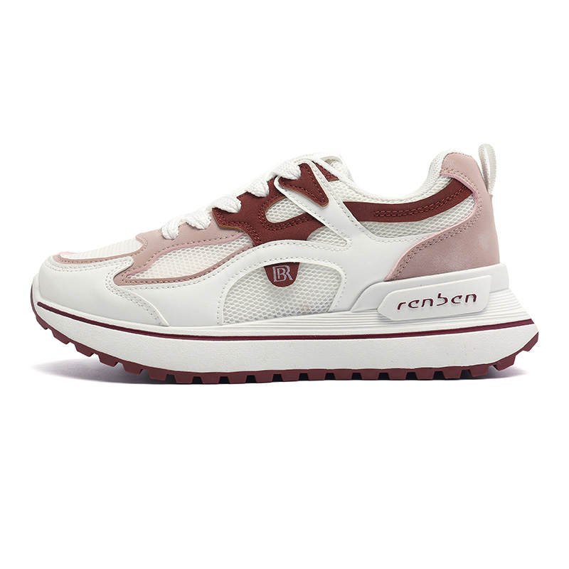 RENBEN Breathable And Lightweight Low top Casual Shoes Women's Rusty Red