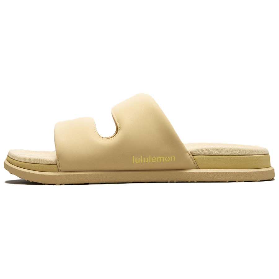 Lululemon Restfeel Slide Slip Resistant Abrasion Resistant Slide Slippers Women's Gold
