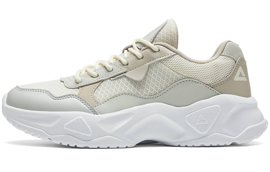 PEAK Low top Casual Shoes Women's Ecru/Green