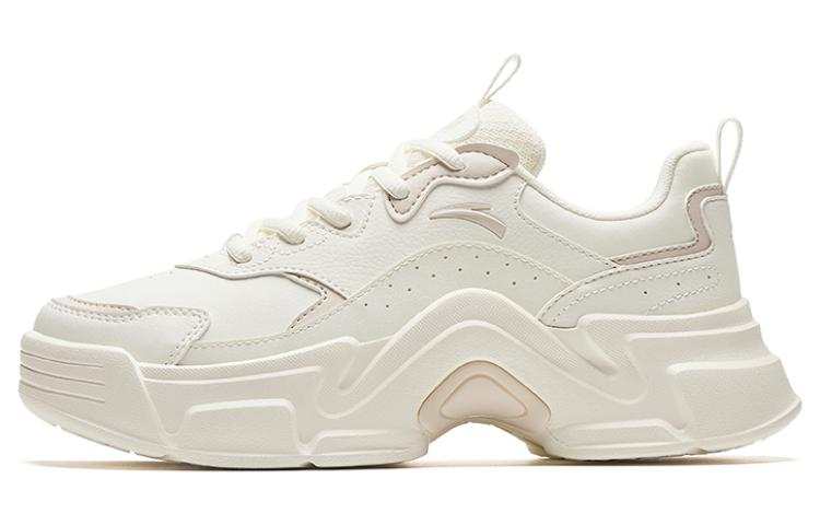 Anta Height Increasing Cushioning Low top Athletic Shoes Women's White Gray