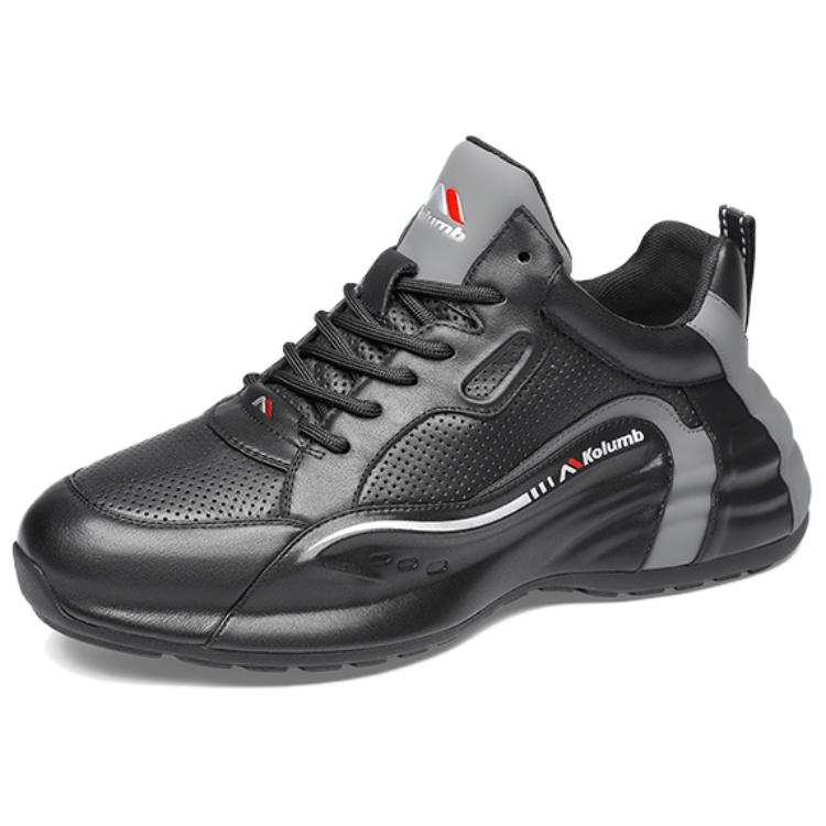 Kolumb Lightweight Breathable Lightweight And Breathable Mid top Casual Shoes Unisex Black Gray