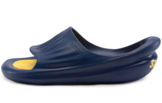 UZIS 'NEVER LANDING' x UZIS THE STEP Quiet Quick Dry Quiet Quick Dry Slide Slippers Unisex Marine Blue