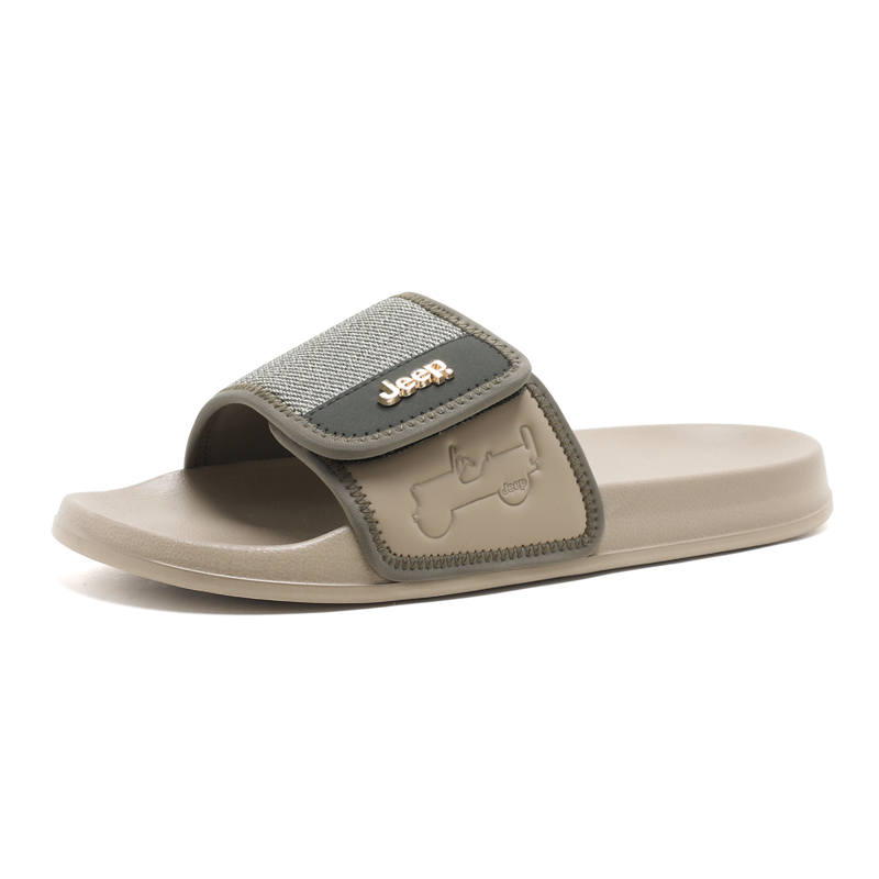 Jeep Jeep Slide Slippers Men's Khaki