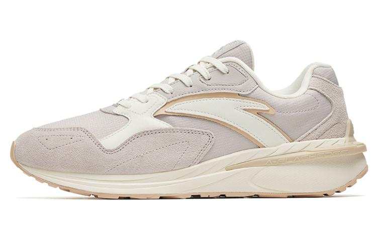 Anta Life Collection Campus Cultural Heritage Breathable And Wear resistant Low top Sports Casual Shoes Gray White