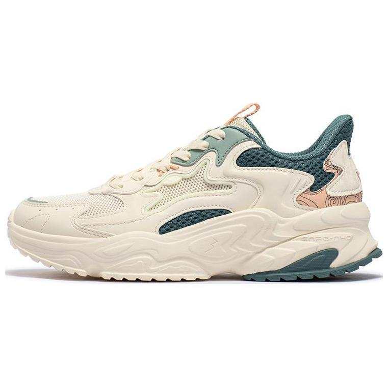 361° Cushioning, Wear Resistant Low top Casual Shoes Women's White Green