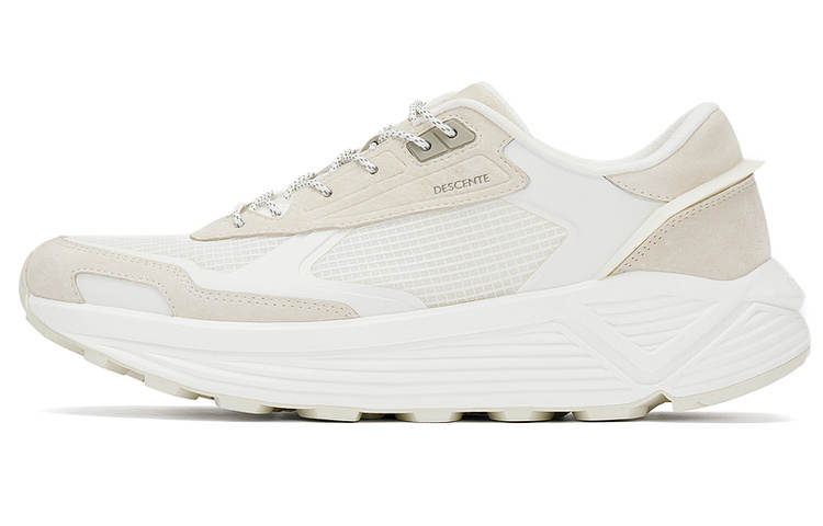 DESCENTE Dualis Mesh Cushioning Breathable Cushioning Breathable Low top Casual Shoes Men's Cream
