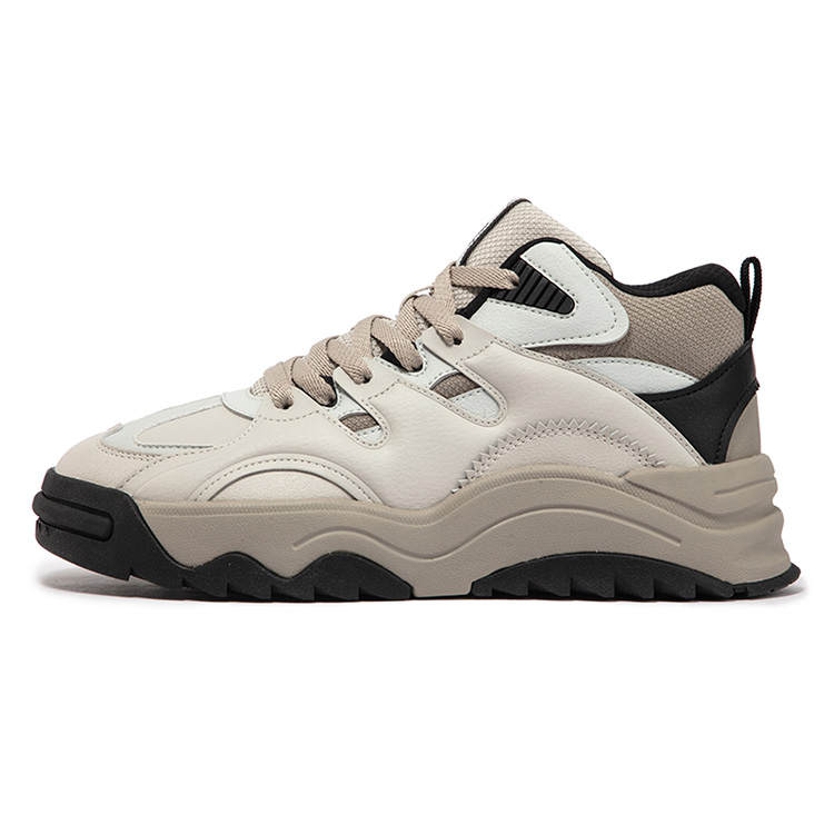 361° Earn And Prosper Slip Resistant, Abrasion Resistant, Thermal Mid top Casual Shoes Men's Beige Gray
