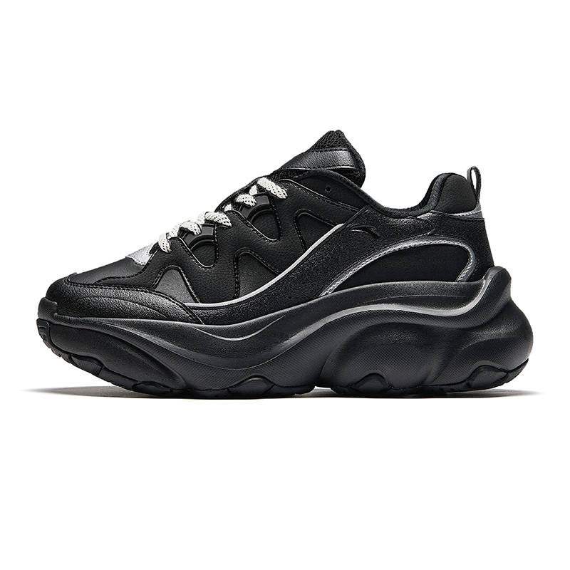 Anta Meow Shoes 5 Low top Casual Shoes Women's Black Silver