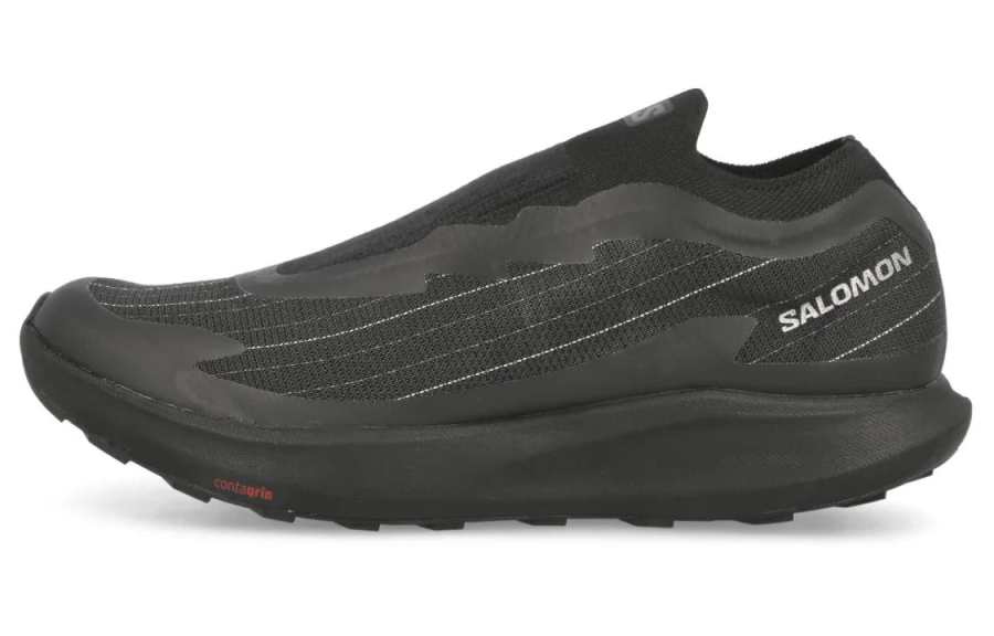 SALOMON Pulsar Advanced Textile, Synthetic Leather Breathable Low top Casual Shoes Unisex Black