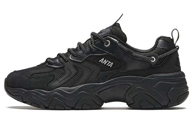 Anta Starry Sea Starry Sea Cushioning Slip Resistant Abrasion Resistant Low top Casual Shoes Men's Black