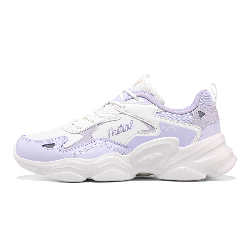361° Abrasion Resistant Low top Casual Shoes Women's Purple White