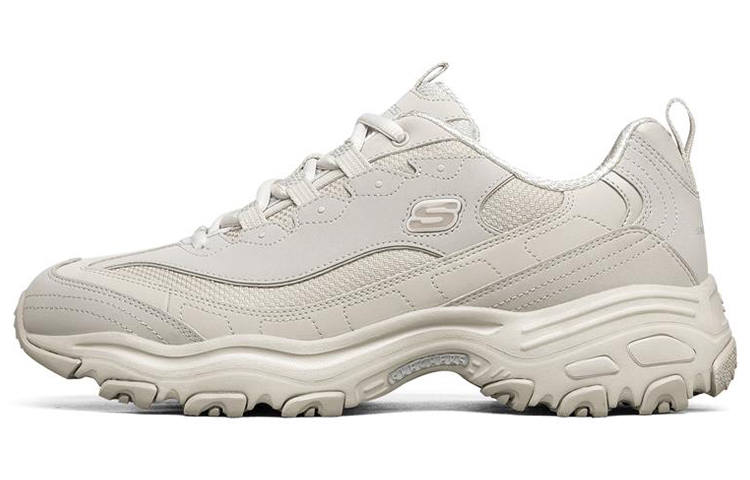 Skechers D'Lites 1.0 Fabric Abrasion Resistant Low top Casual Shoes Men's Beige