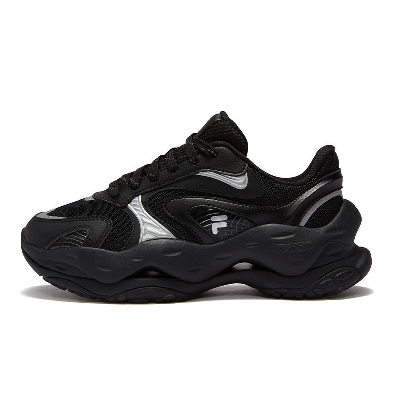 FILA FUSION CHEESE DX Cheese Low top Casual Shoes Women's Black Gray