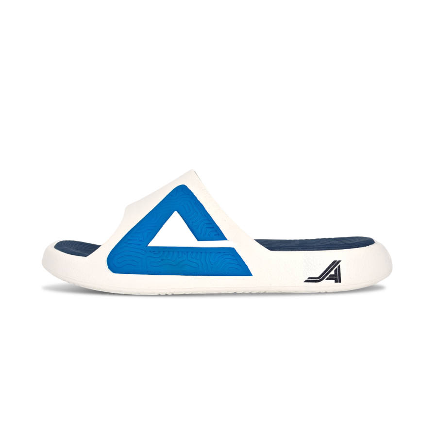 PEAK Tai Ji1.0 Quiet, Odor Resistant, Abrasion Resistant Slide Slippers Unisex Beige Blue