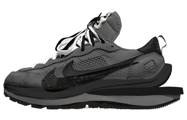 Nike Nike VaporWaffle Cushioning Slip Resistant Low top Casual Shoes Men's Black Gray