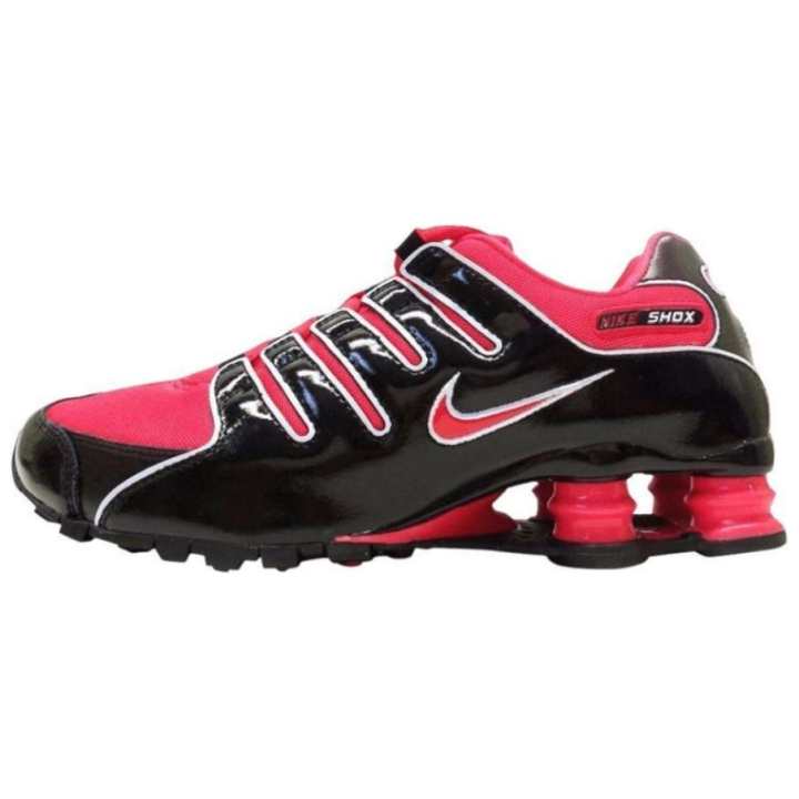 Nike Nike Shox NZ Series Comfortable Cushioning, Wear Resistant Casual Shoes Unisex Black Red
