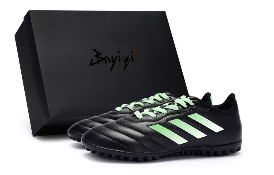 Adidas Adidas GOLETTO VII TF Turf Microfiber Abrasion Resistant Abrasion Resistant Soccer Shoes Unisex Black Green