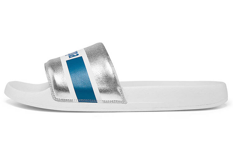 Kappa Kappa Slide Slippers Unisex Silver/White/Blue