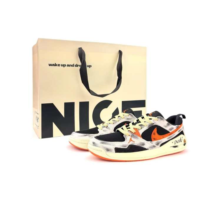 Jordan Jordan CMFT Era Orange Mango Tide Abrasion Resistant Low top Casual Shoes Unisex Black Orange