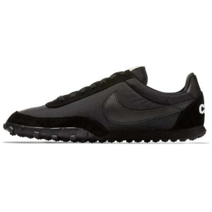 Nike Comme Des Garcons x Nike Waffle Racer 17 Comfortable Slip Resistant Slip Resistant Low top Casual Shoes Unisex Black