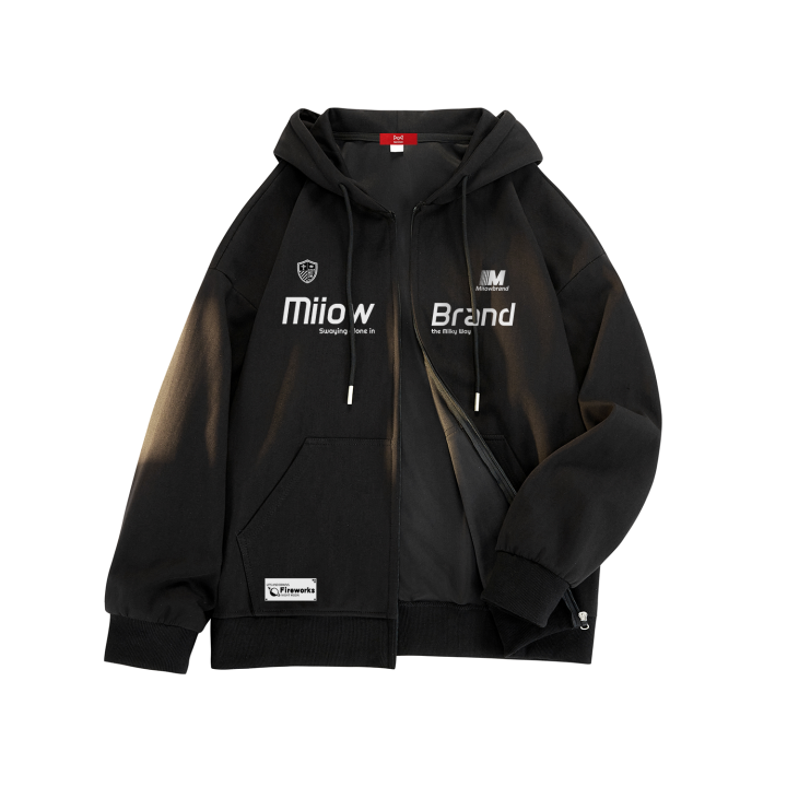 MIIOW MIIOW Sweatshirts Unisex Hooded Moderate Cardigan