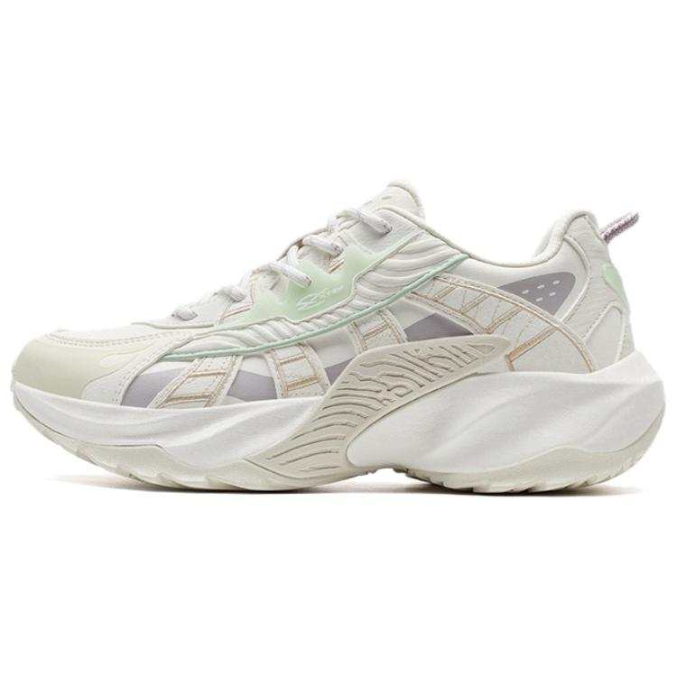 XTEP Fiery Flame 5.0 Synthetic Leather, TPU Slip Resistant Abrasion Resistant Low top Casual Shoes Women's
