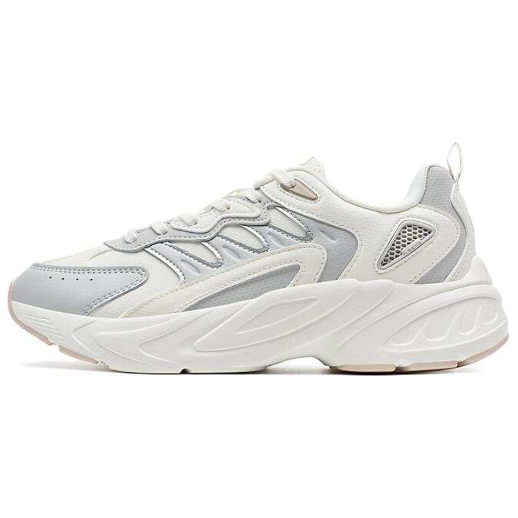 XTEP Abrasion Resistant Breathable Abrasion Resistant Breathable Low top Casual Shoes Women's Phantom Gray Sail White
