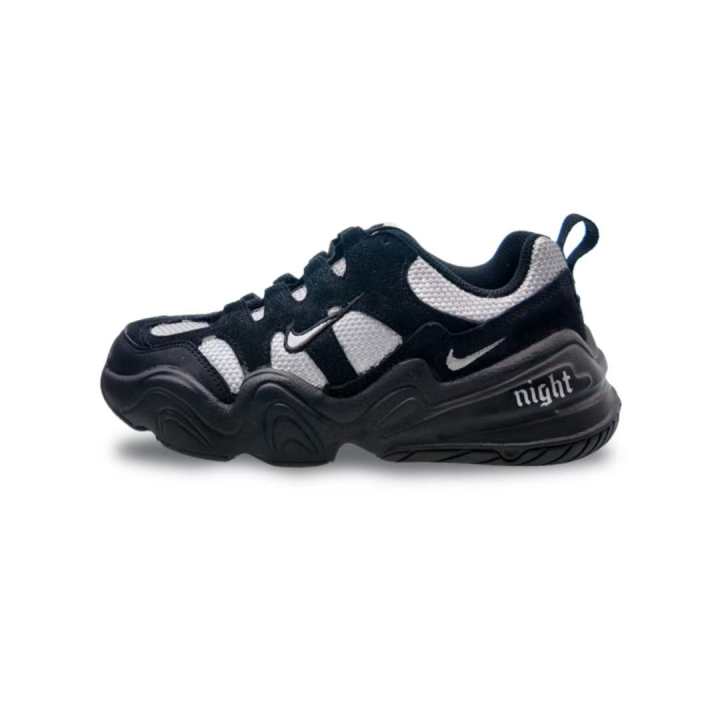 Nike Nike Tech Hera Abrasion Resistant Low top Casual Shoes Unisex Silver Black