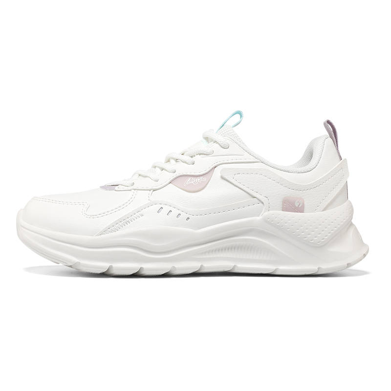 361° Cushioning Slip Resistant Abrasion Resistant Low top Casual Shoes Women's White Purple