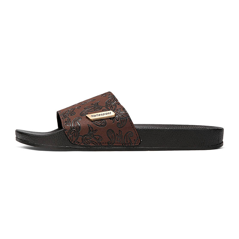 PAIBLOKS Rubber Slip Resistant, Odor Resistant, Quick Dry Slide Slippers Men's