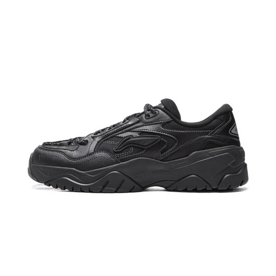Li-Ning Li Ning Gravel Slip Resistant, Abrasion Resistant, Lightweight Low top Casual Shoes Men's Black