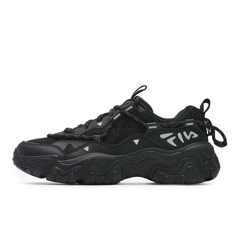 FILA FLUID 5 Cat Paw 5.0 Height Increasing Low top Casual Shoes Women's Black