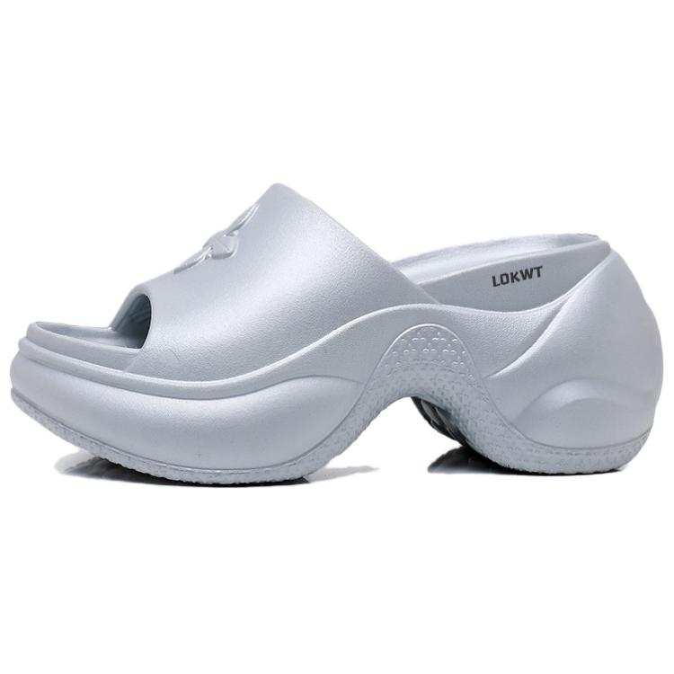 LOKWT EVA Skeleton Cushioning Slip Resistant Cushioning Slip Resistant Slide Slippers Women's Silver