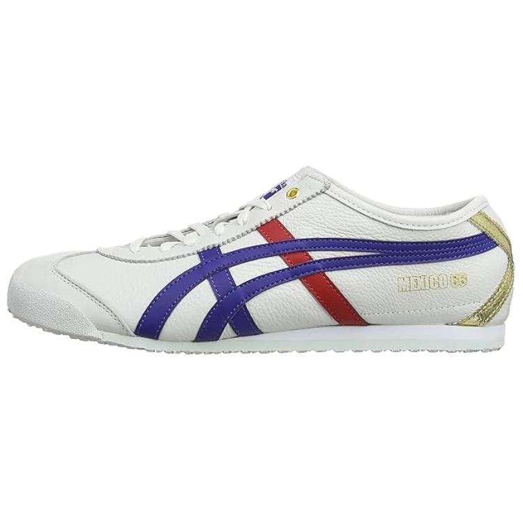 Onitsuka Tiger MEXICO 66 Abrasion Resistant Abrasion Resistant Low top Casual Shoes Unisex White Blue