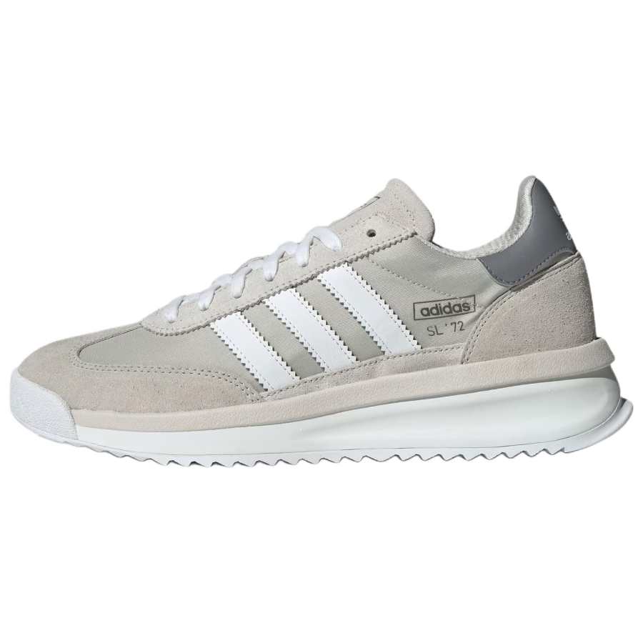 Adidas Originals SL 72 RTN Textile, Leather Abrasion Resistant Low top Casual Shoes Unisex Light Gray