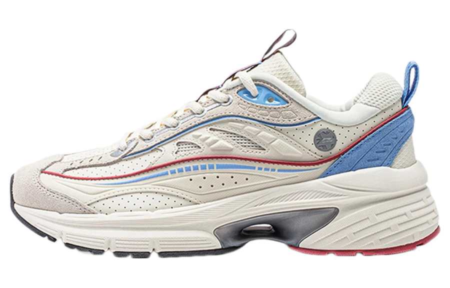 Li-Ning Li Ning Comet LITE Cushioning Slip Resistant Abrasion Resistant Low top Casual Shoes Women's White Blue