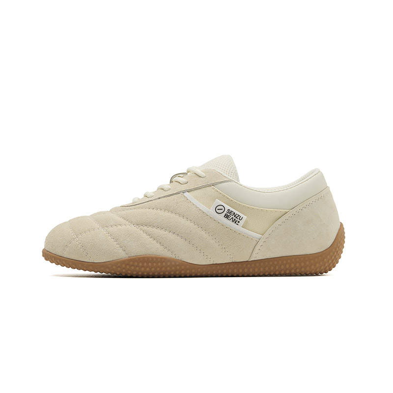 Senzubean Slip Resistant Abrasion Resistant Low top Casual Shoes Unisex Oat White