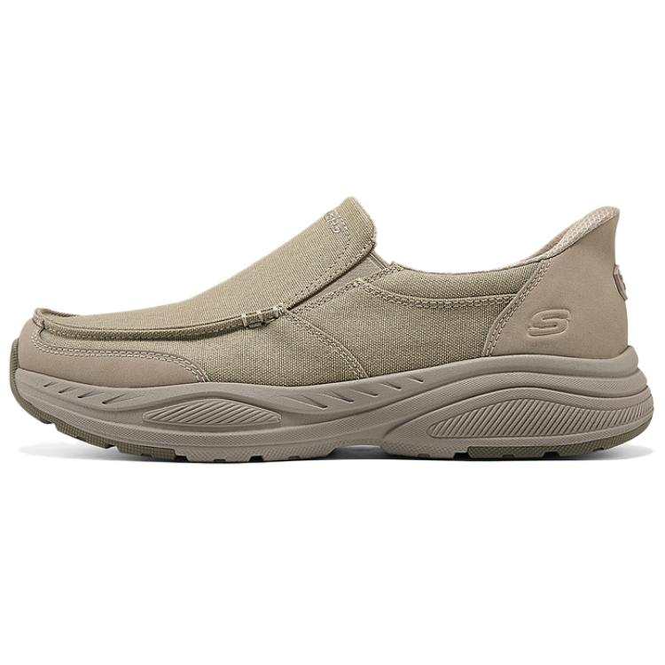 Skechers Slip Ins Abrasion Resistant Low top Casual Shoes Men's Taupe