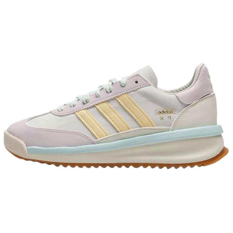 Adidas Originals SL 72 Slip Resistant Abrasion Resistant Low top Casual Shoes Women's White Pink