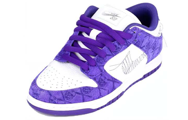 Nike THE SHOE SURGEON x Nike Slip Resistant Low top Casual Shoes Men's Purple White
