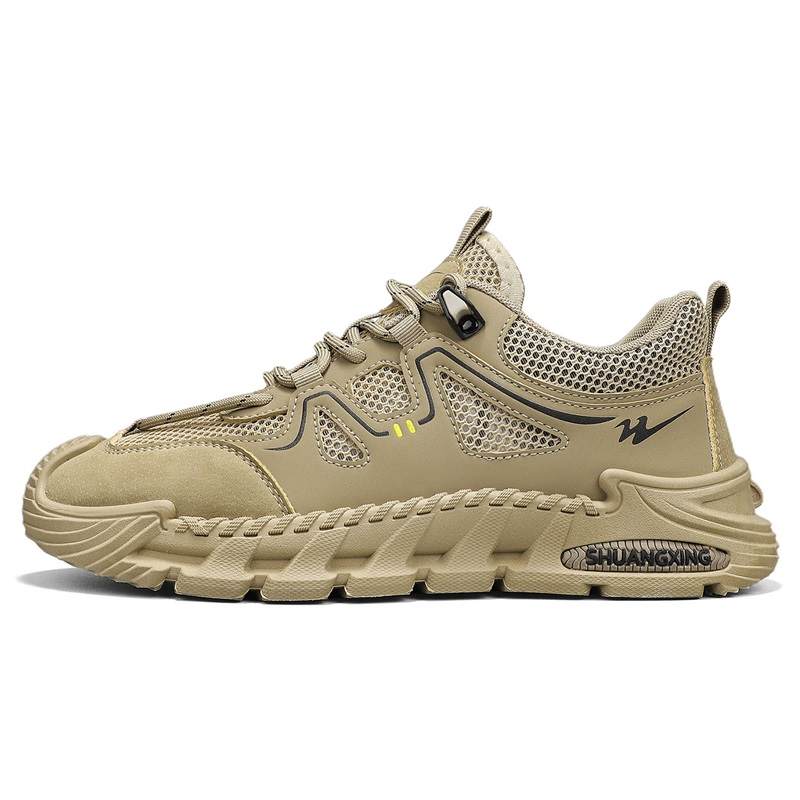 Binary Binary Breathable And Lightweight Low top Casual Shoes Men's Khaki